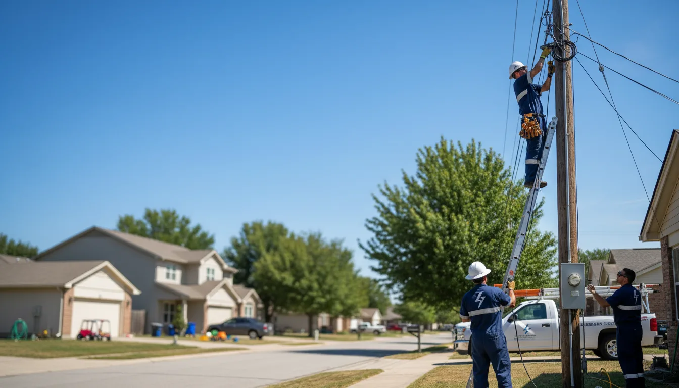 Residential electrician providing installation services in Thornton, AR